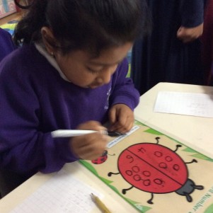 Practising number bonds for 10